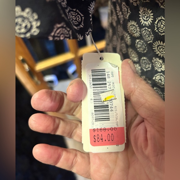 Reversible boho fitted blouse beautiful! Small NWT - Picture 6 of 8